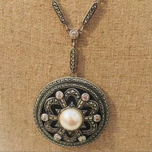 Judith Jack | Necklace | Pearl & Marcasite